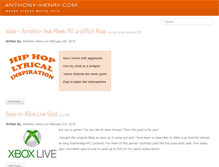 Tablet Screenshot of anthony-henry.com